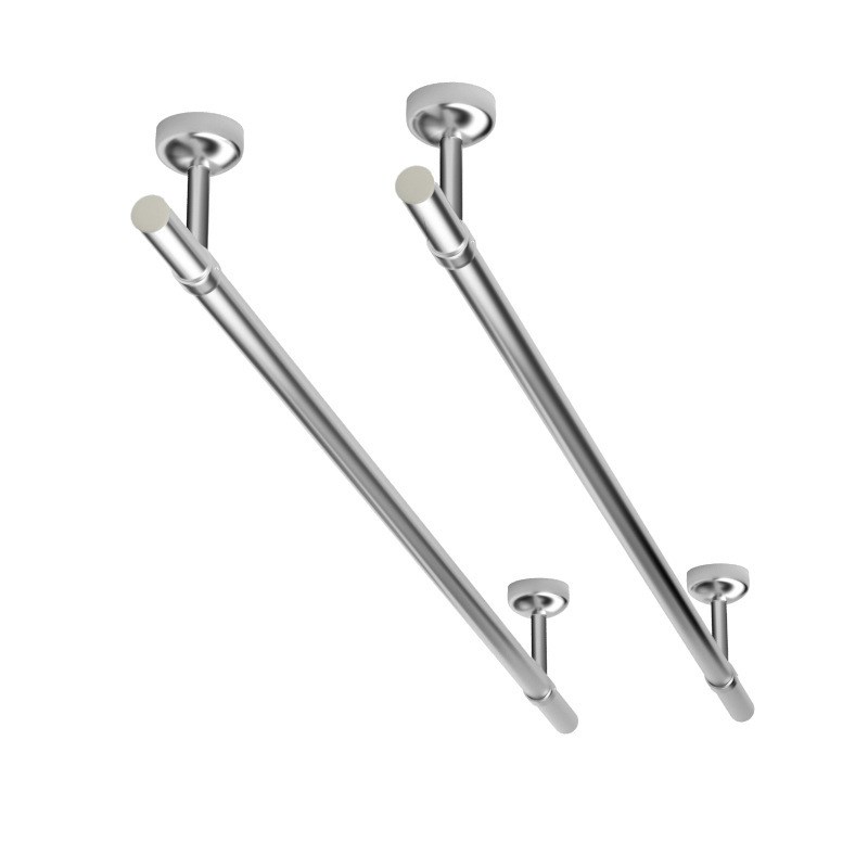 晾衣杆不锈钢固定晾衣架阳台吊顶式单杆晾衣服杆挂衣杆顶装晒衣杆