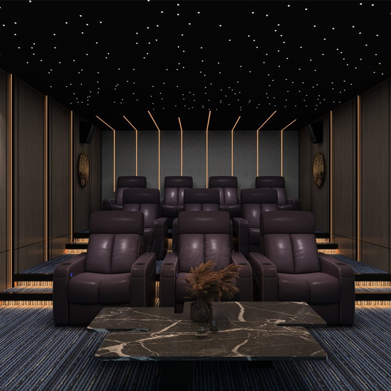 现代豪华家庭影院沙发太空电动舱影视厅影音室多功能沙发躺椅