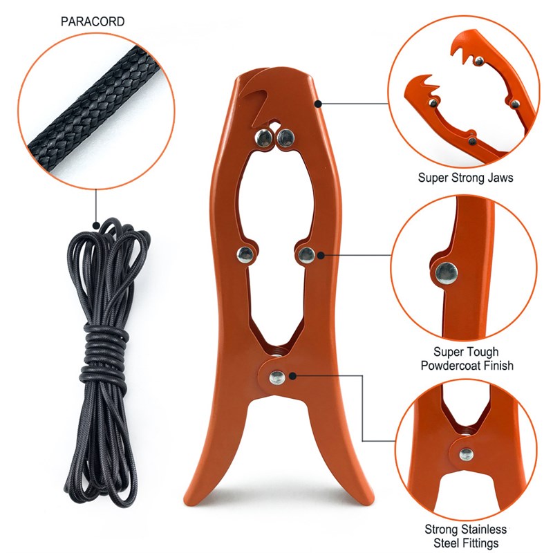 船只固定船锚刷夹持器鲨鱼嘴固定皮艇独木舟或船只抓握力强不锈钢