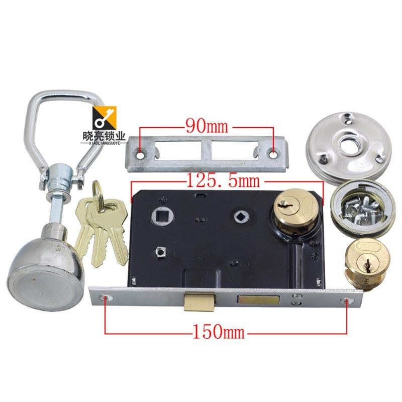 [SM823]申 丰执手锁9472  老式防盗门栅栏门 插芯铁门锁