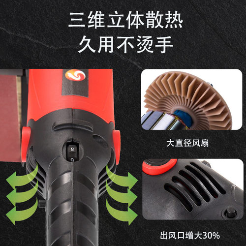 多功能圆管打磨机不锈钢拉丝机抛光机厂家除锈打磨砂带机760*40