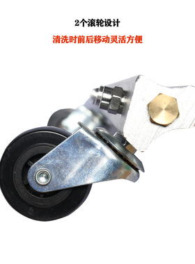 高压清洗机水枪7孔喷头环卫清洗地面喷头洗车底水扫帚4000psi