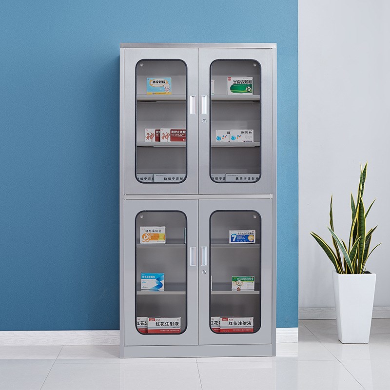 不锈钢西药柜医院药房药品柜器械文件柜诊所调剂配方存放柜子