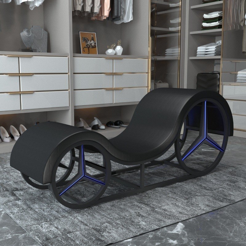 主题酒店情侣沙发客厅阳台贵妃椅小户型网红躺椅新婚礼物瑜伽凳