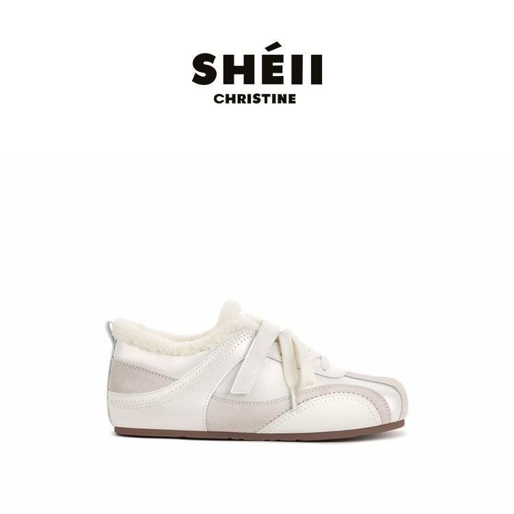 苏茵茵同款练习生德训鞋~5cm内增高魔术贴薄底毛毛休闲鞋女阿甘鞋