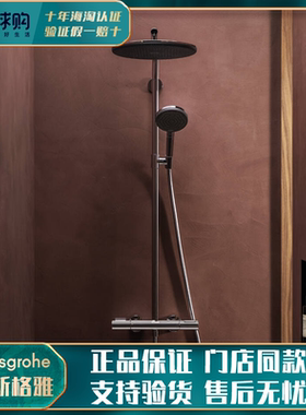 新款汉斯格雅hansgrohe Alive双星雨S Puro明装花洒淋浴恒温24592