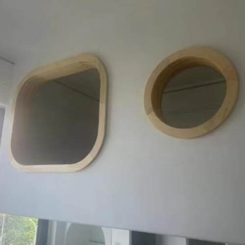 简约儿童房树屋定制壁龛实木圆框