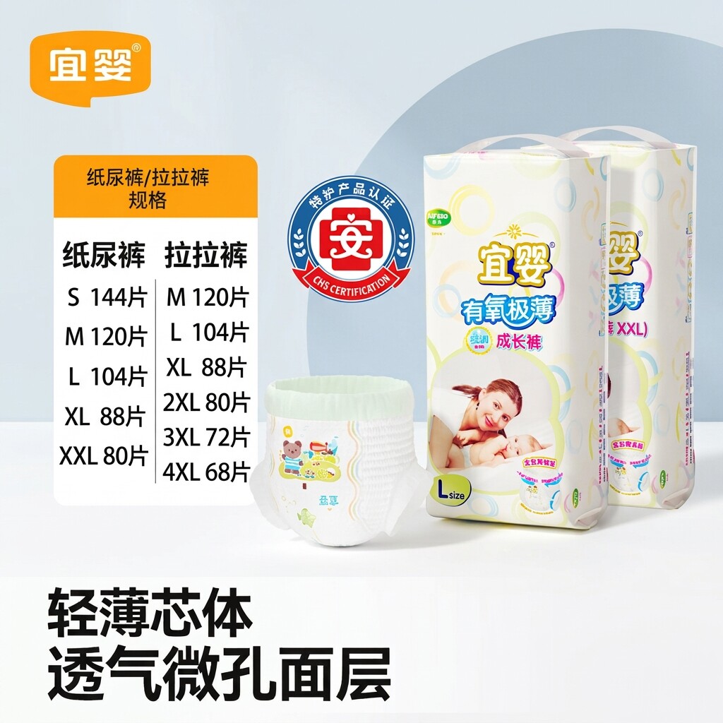 云感轻纸尿裤妈咪甜心