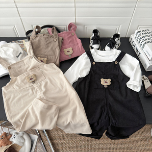 儿童背带裤春秋宝宝宽松休闲小童外穿男宝女宝婴童洋气韩版时尚裤