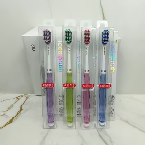卡尼尔螺旋刷丝多重磨尖软毛牙刷