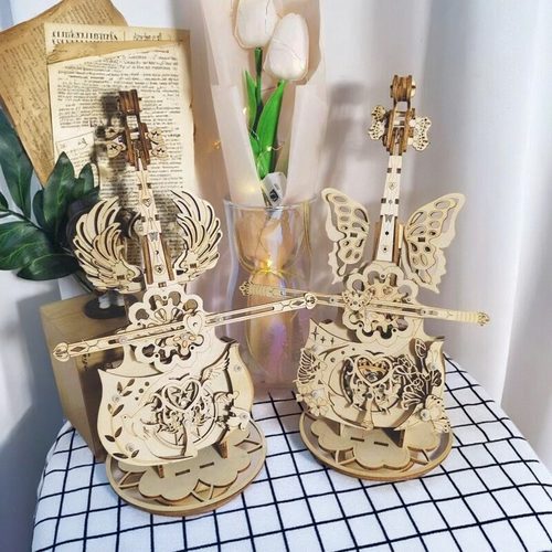 送女生日礼物音乐和大提琴八音盒