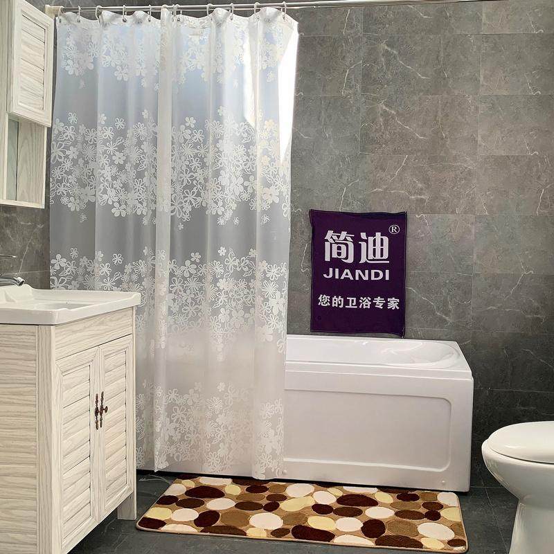 浴室浴帘布防水加厚卫生间隔断帘子窗帘套装免打孔北欧杆挂钩在类目 家庭/个人清洁工具, 卫浴用具/卫浴配件, 浴帘中 - 来自Buy2taobao.com提供专业的淘宝代购服务