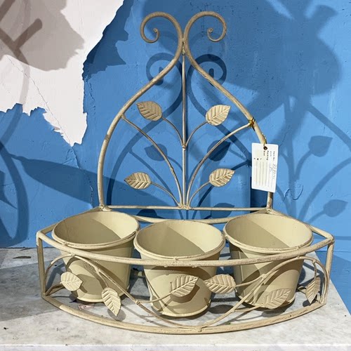 孤品捡漏-设计师样品造型小花架