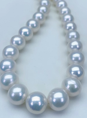 11-13mm冷蓝光极光微瑕100一颗裸珠新年新货宠粉3700炸2280