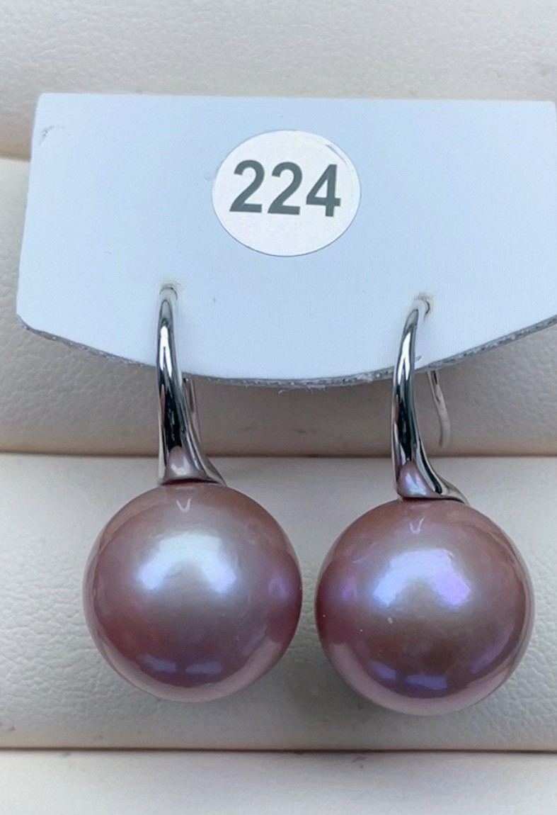 15mm香芋紫几乎无暇正圆极光