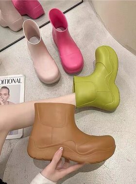 雨鞋女款时尚外穿2026新款高端短筒雨靴成人夏季防水防滑厚底水鞋