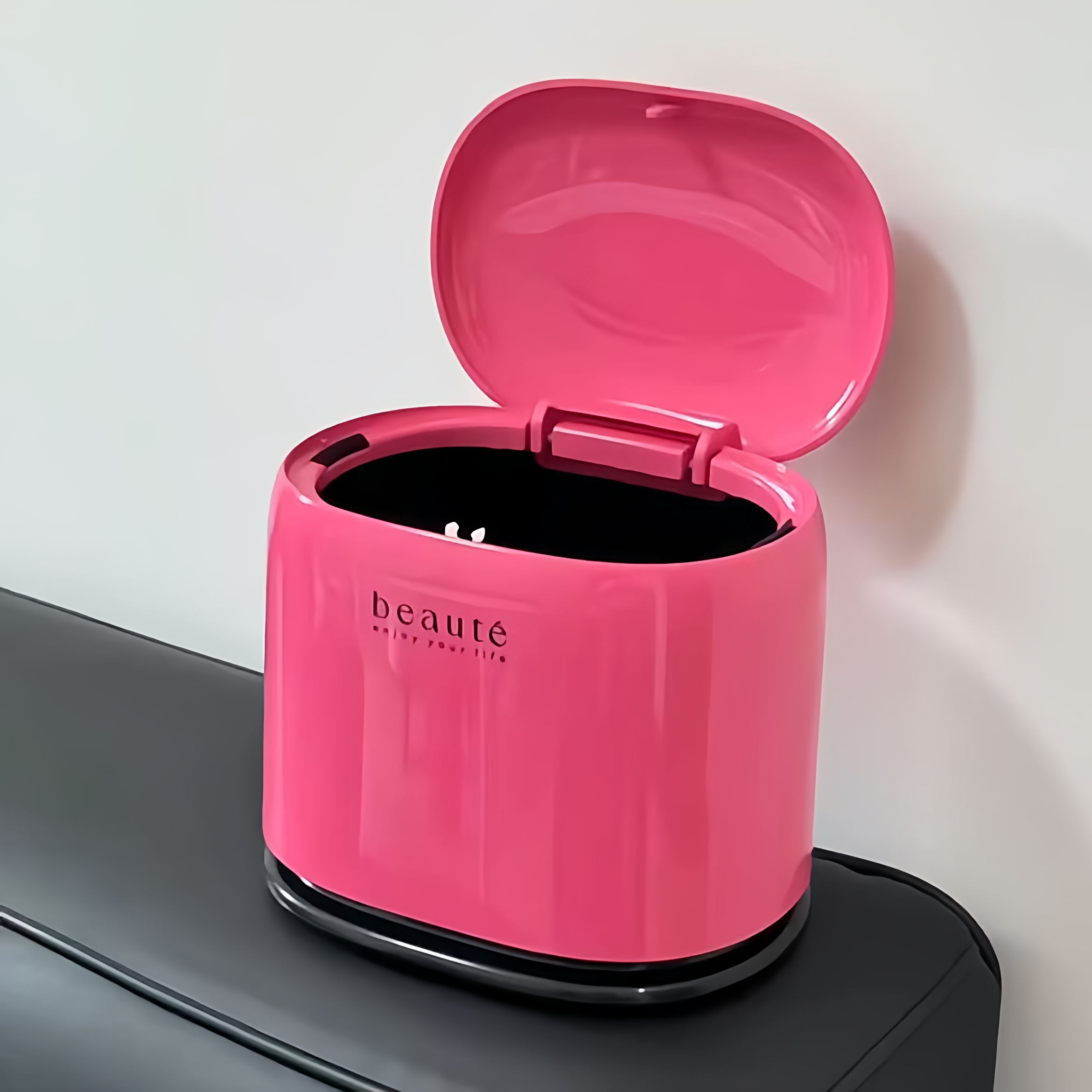 多巴胺桌面垃圾桶家用颜值带盖按压式迷你废纸篓办公室车载卫生桶