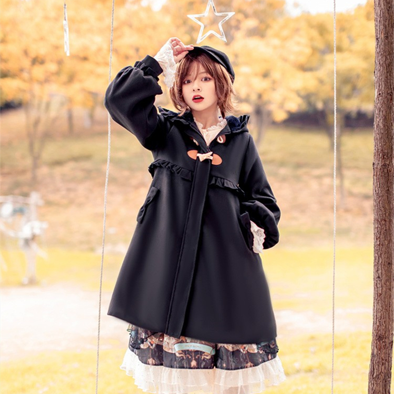 神仙猫Lolita毛呢外套原创现货