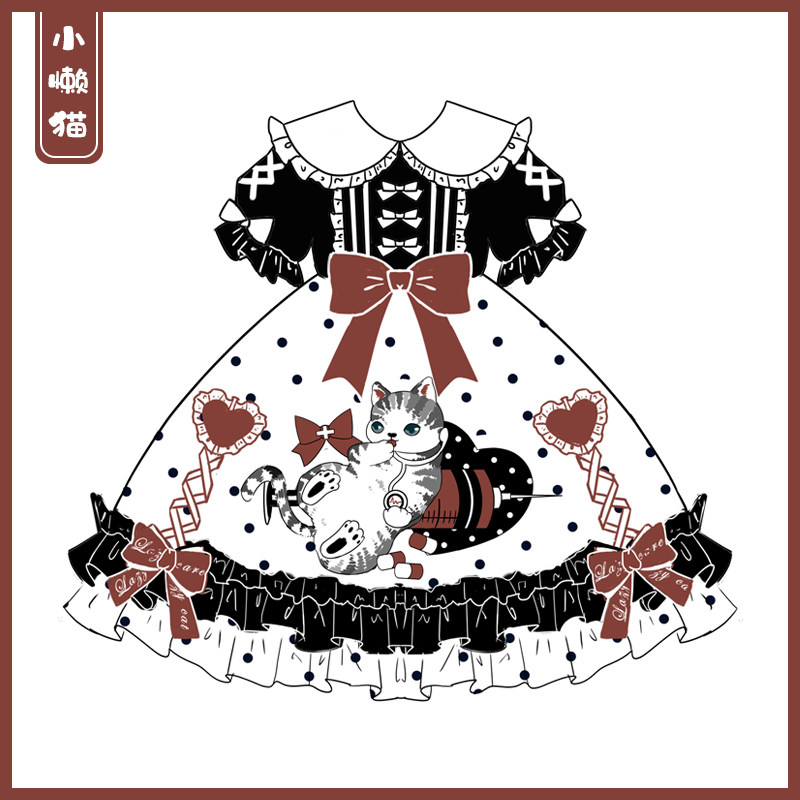 小懒猫 原创lolita日常轻lo连衣裙洛丽塔jsk吊带裙op洋装正版夏季