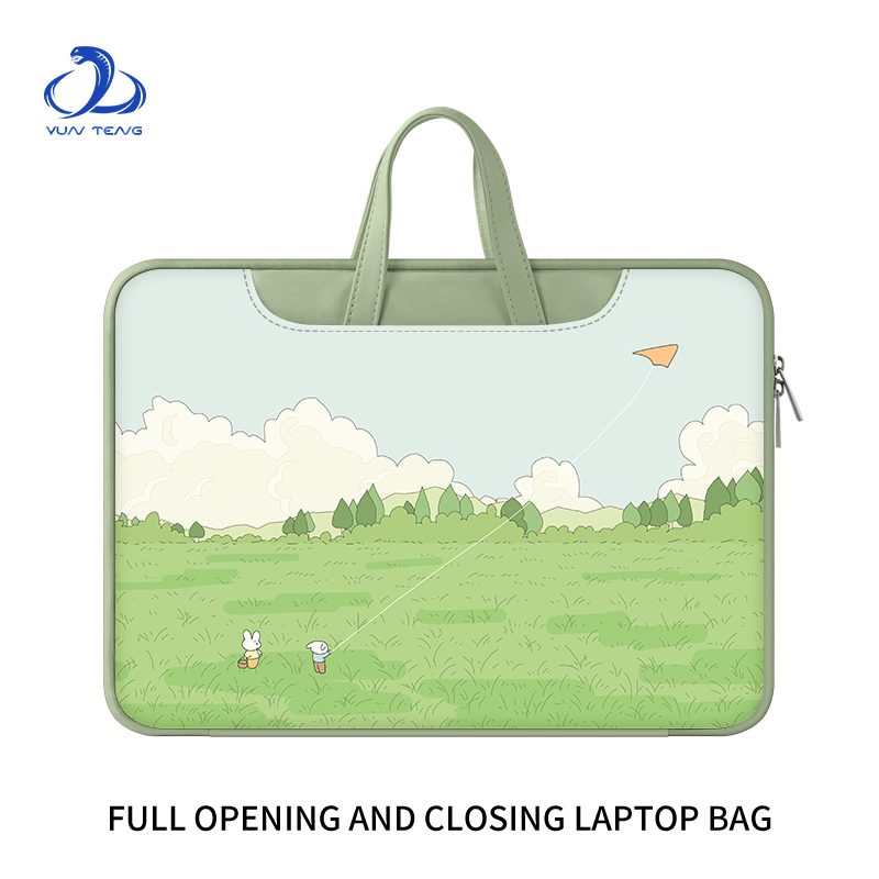 电脑包皮革全开合手提包简约