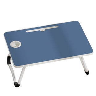蓝色纯色床上小桌子飘窗桌儿童学习桌坐在床上写作业的桌子学生宿舍家用坐地懒人膝上桌写字桌加高可折叠定制