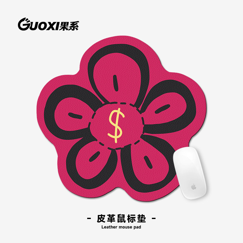 异型皮革护腕便携鼠标垫图片