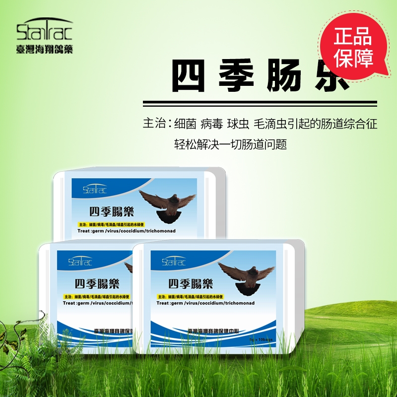 台湾海翔鸽子药四季肠乐粉赛信鸽鹦鹉鸟种肠道水绿便合症厂家包邮