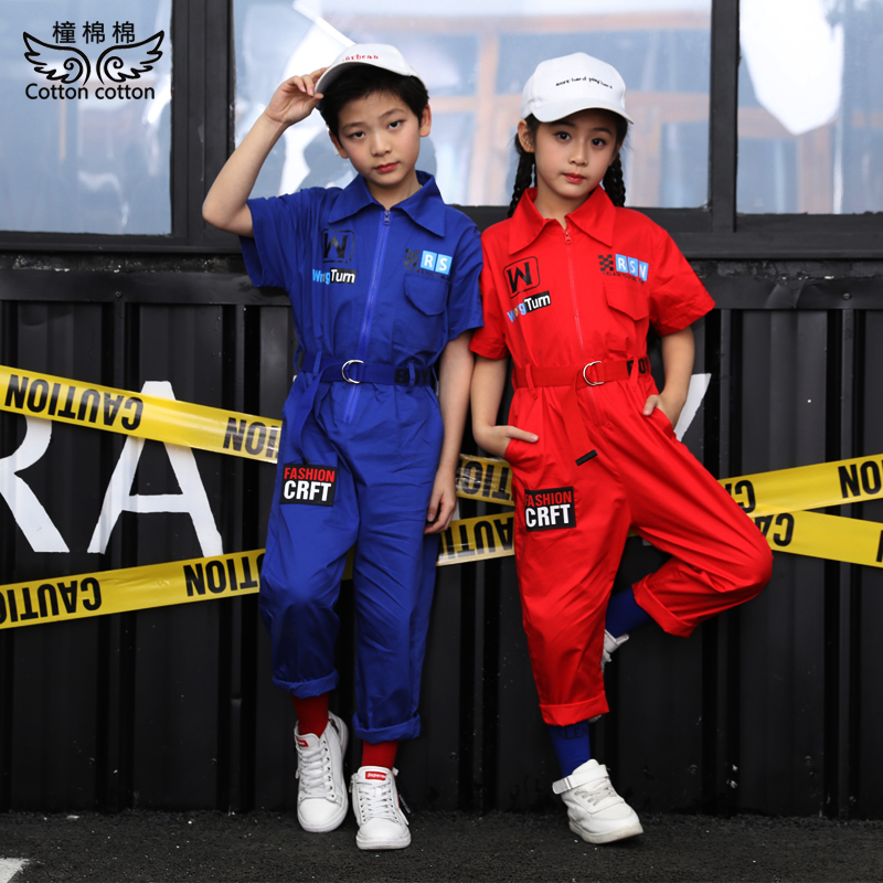 儿童街舞演出服工装男童
