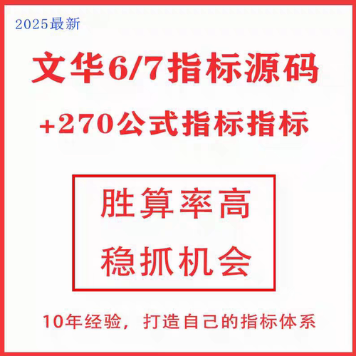 期货指标文华指标文华财经wh6随身行指标源文件合集270+