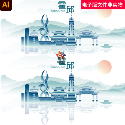 中国安徽省六安霍邱地标建筑中国风霍邱名胜古迹风景名胜霍邱山水