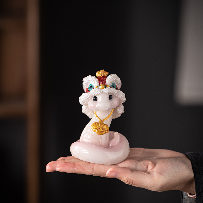 创意潮流十二生肖醒狮蛇变色茶宠摆件茶玩趣玩茶从宠茶盘茶桌装饰