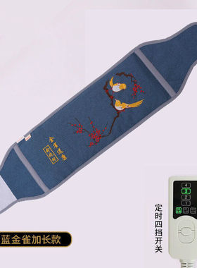 电加热盐袋海盐热敷理疗粗盐热敷包艾灸腰腹家用盐包SRK黛蓝+定时