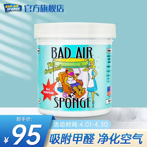 BADAIRSPONGE美国BadAir空气净化剂除异味活性炭室内新房汽车家用