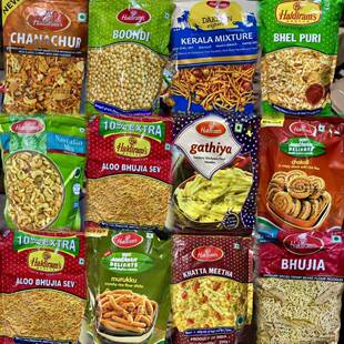 印度小吃Haldiram Namkeen零食多种口味选择 香料风味膨化零嘴