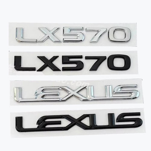 适用于LEXUS车标LX470 LX570字母标改装后尾箱标志贴