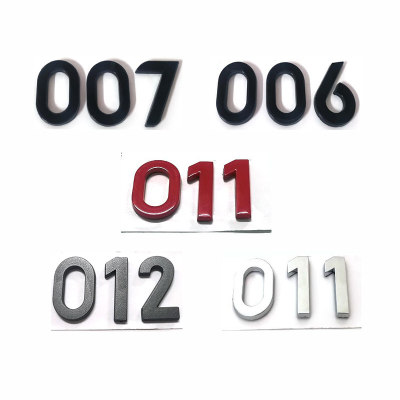 适用于AVATR-007黑化车标12后尾标改装阿维塔011英文字母标志车贴