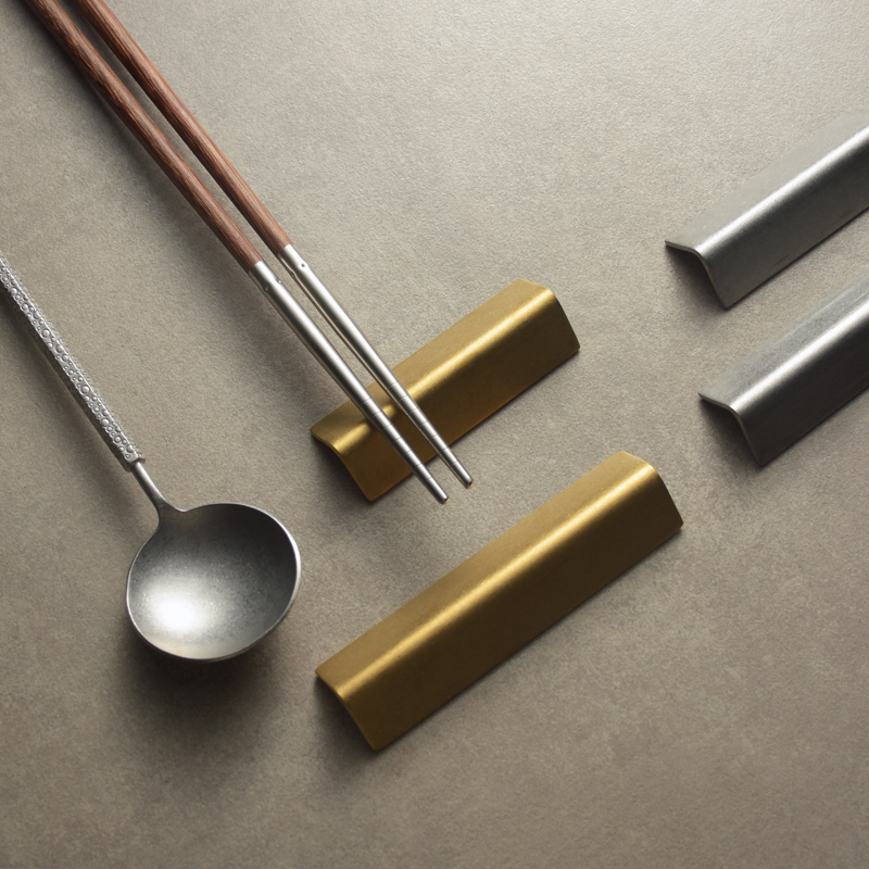 欧顶筷架304不锈钢创意几何