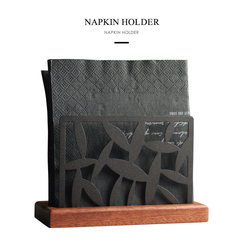 木座餐巾架纸巾收纳纸巾架