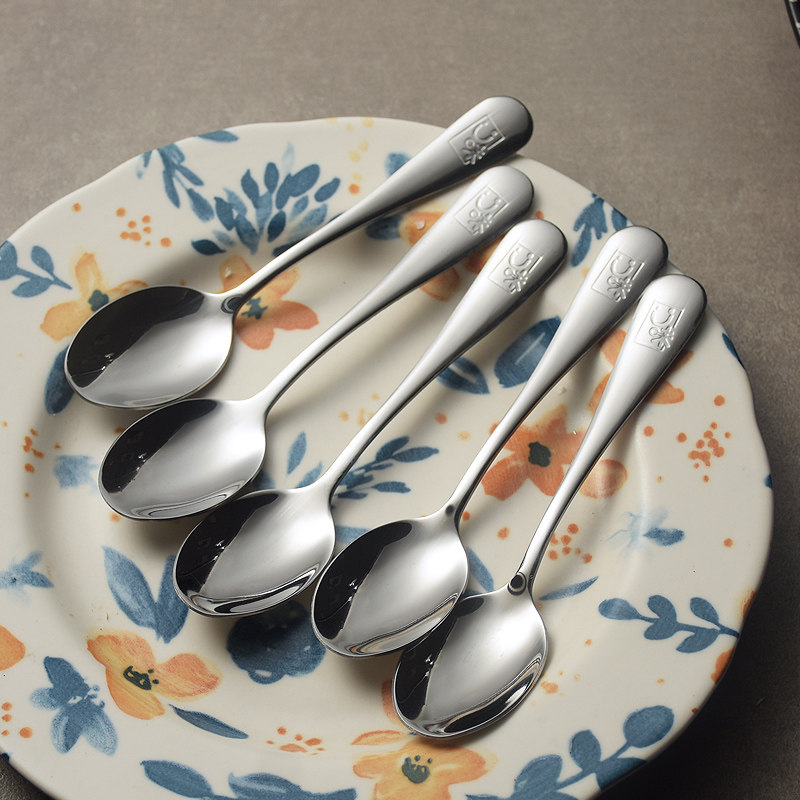 多用途不锈钢咖啡小勺子搅拌勺酸奶布丁雪糕勺子甜品勺儿童调羹