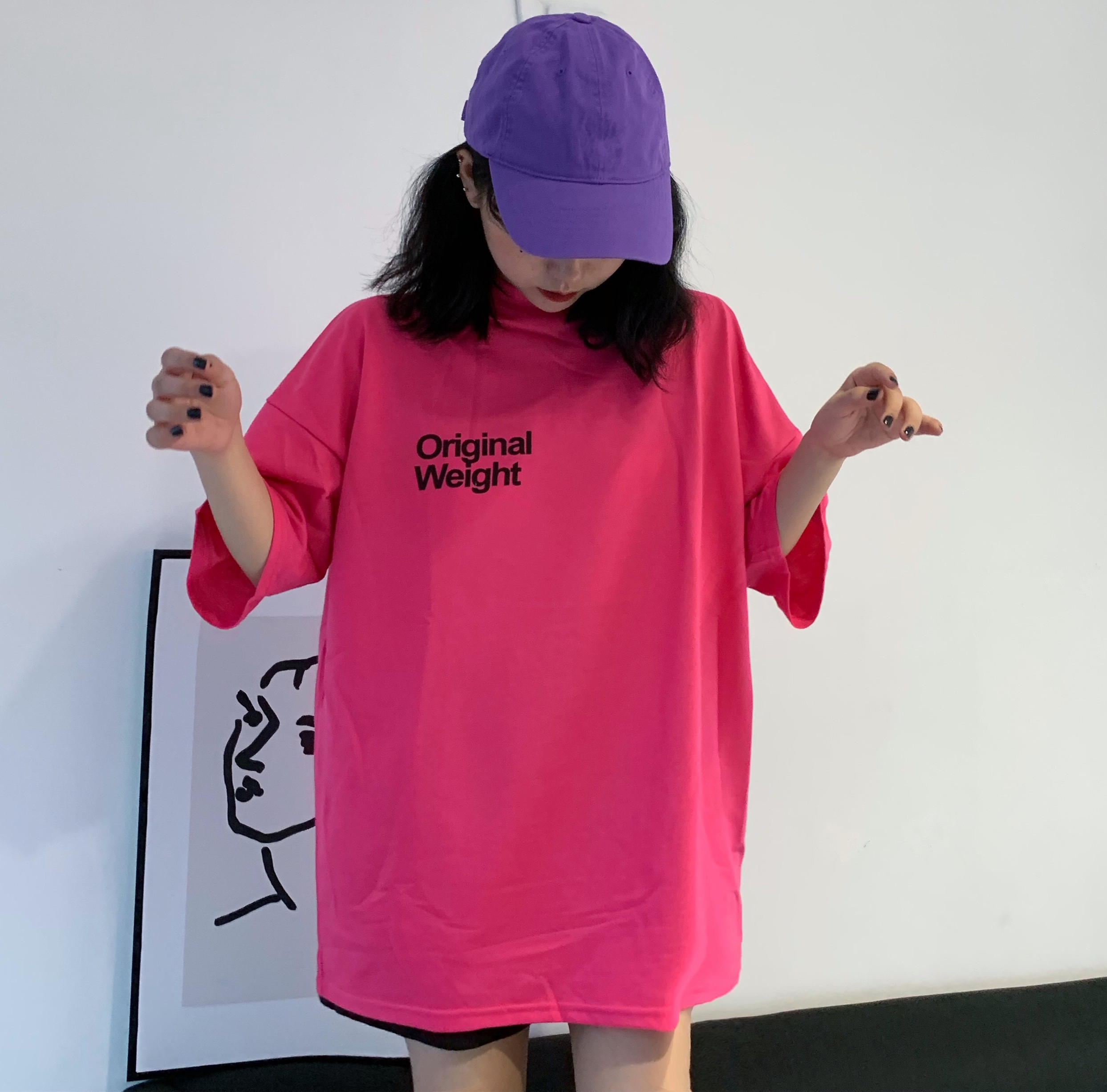 Real photo real price Korean New Women's loose casual all round short sleeve shirt