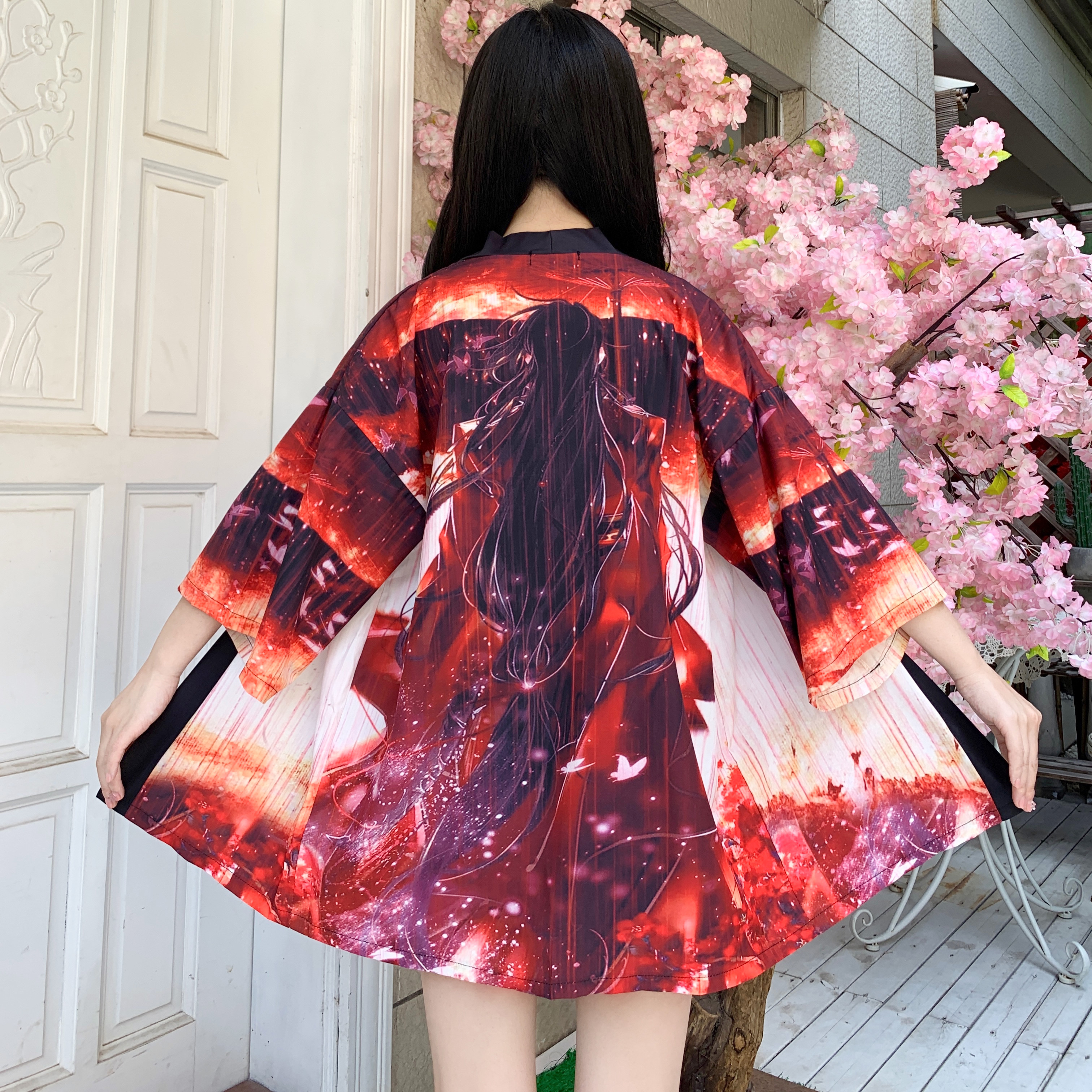 Real shooting real price summer Chinese style literature and art street loose travel sunscreen kimono cardigan thin coat
