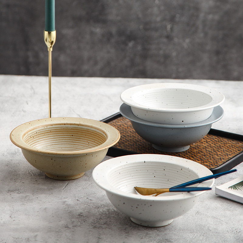 艺隆轩日式陶瓷餐具汤碗大碗家用面碗拉面碗创意泡面碗沙拉单个碗