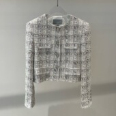 外套上衣女 2026春季 101181 时尚 百搭甜美小香风粗花短款 新款 女装