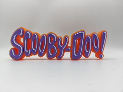 史酷比 Scooby Doo! Logo  立体字体 立牌 标志 高颜值 摆件