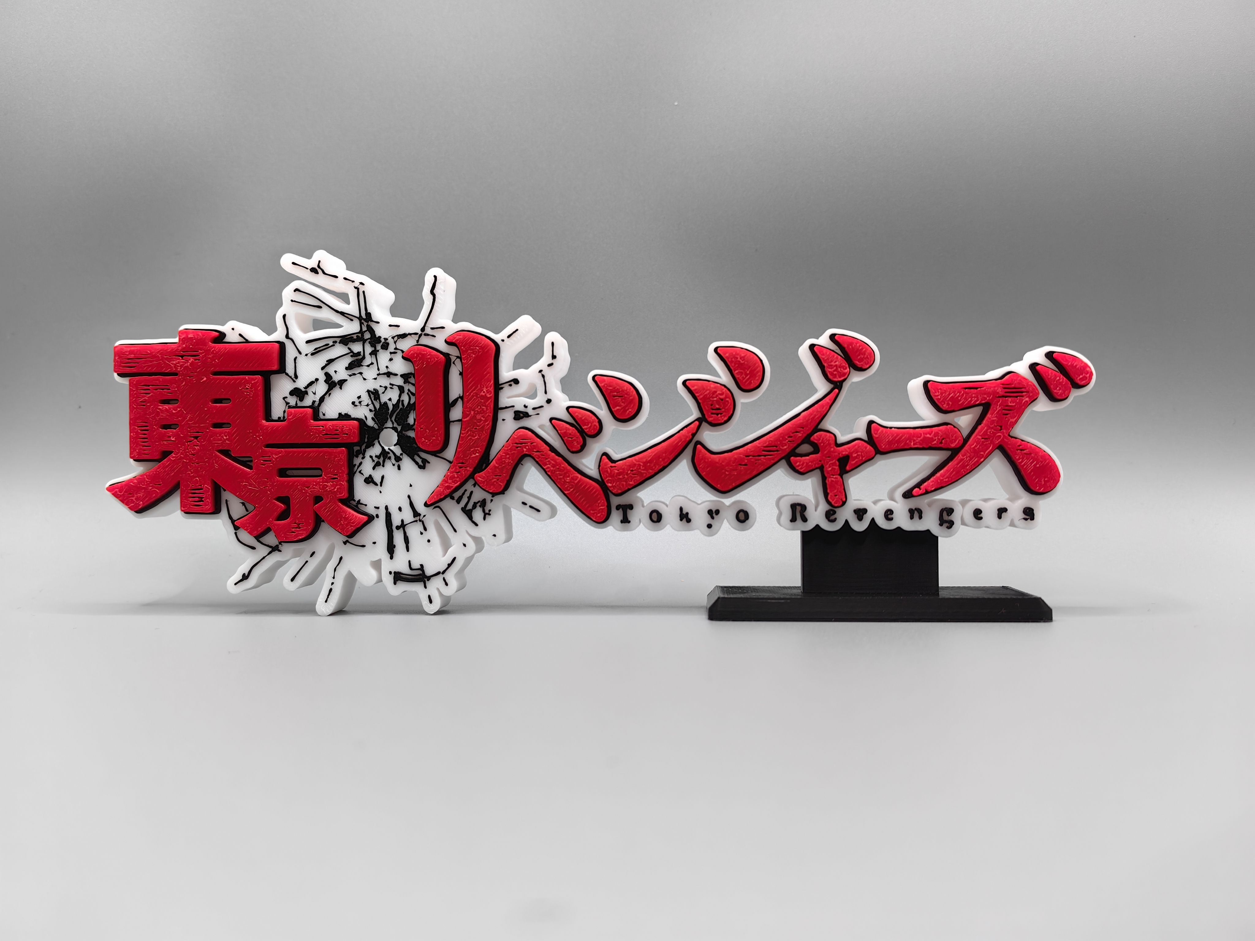 东京复仇者 Logo 立体字体 立牌 铭牌 标志 摆件