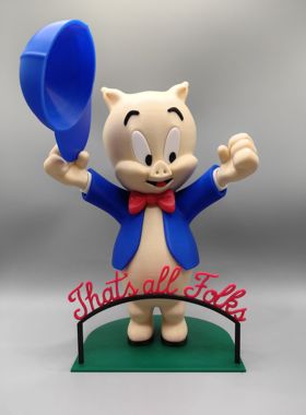 华纳兄弟 乐一通 猪小弟 Porky Pig 手办 经典 卡通人物 高颜值