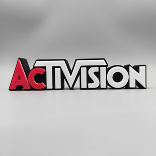 动视 Activision 使命召唤 游戏公司 Logo 立牌 立体 标志 摆件