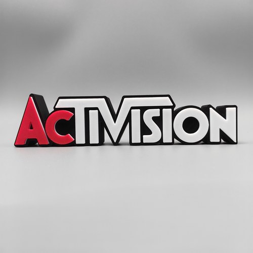 动视 Activision 使命召唤 游戏公司 Logo 立牌 立体 标志 摆件
