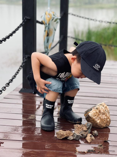 儿童日系亲子防滑耐磨雨靴
