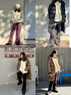 weekgo返场太极石碳能纤维蓄热保暖女童bi入一体绒自带发热喇叭裤